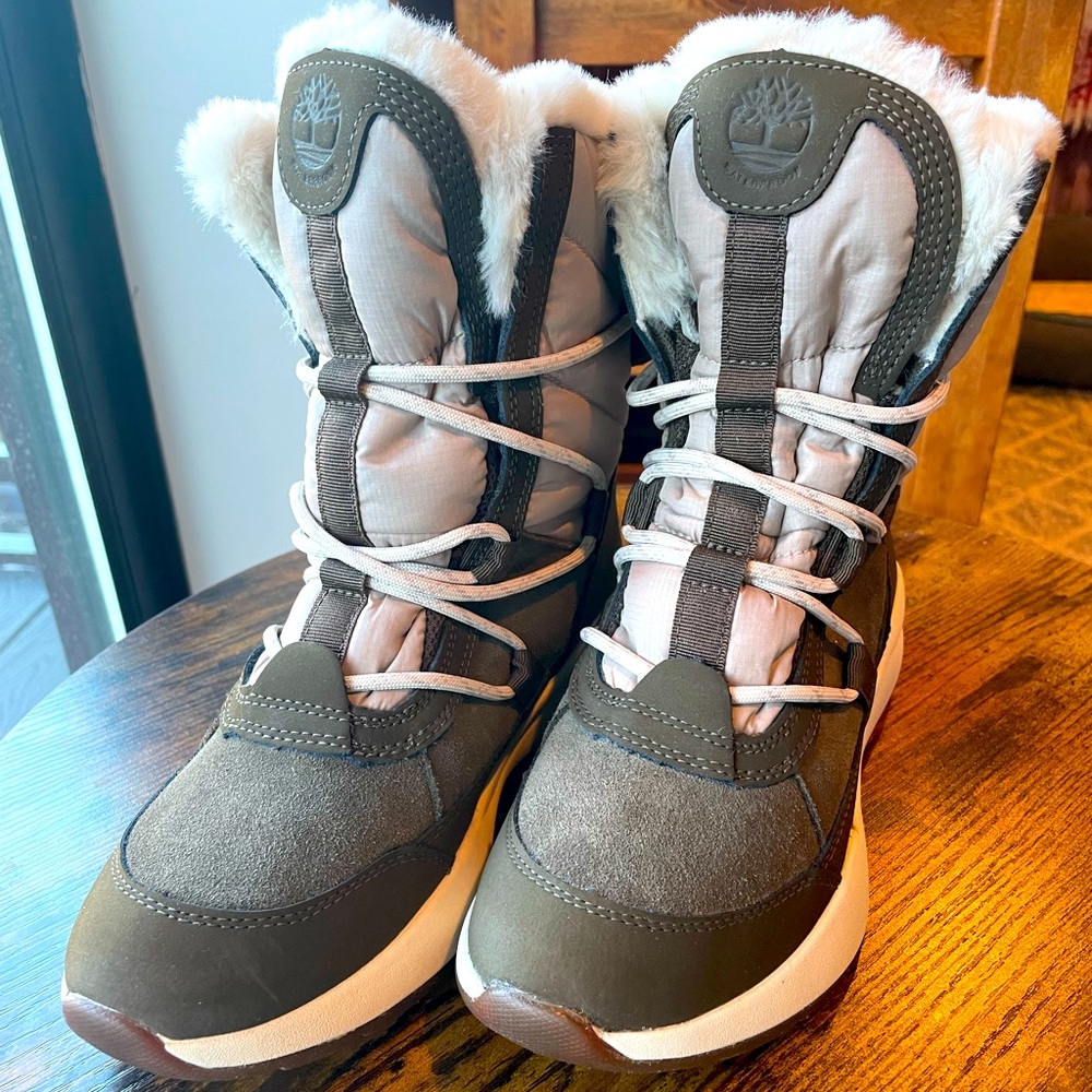 Timberland women winter boots genuine leather brand new